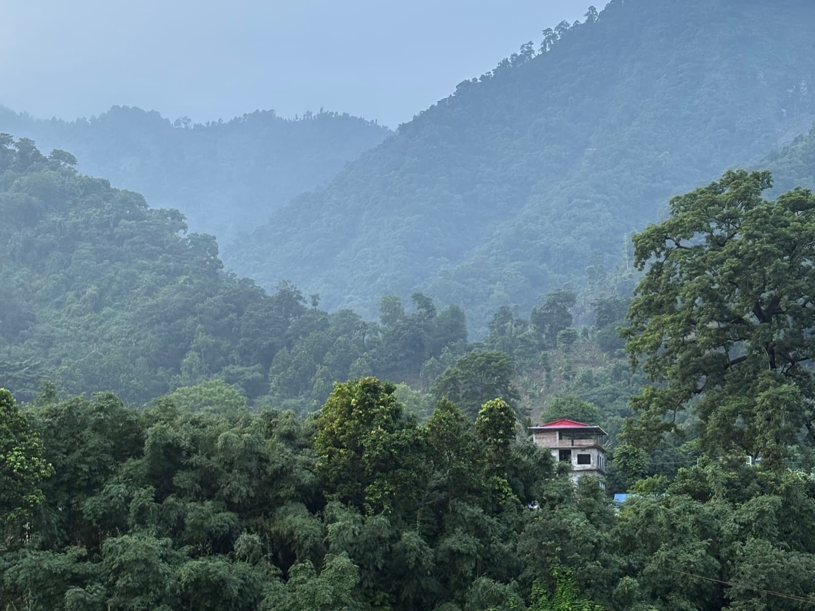 Hills near Mewa Valley Coffee's sourcing districts in Nepal